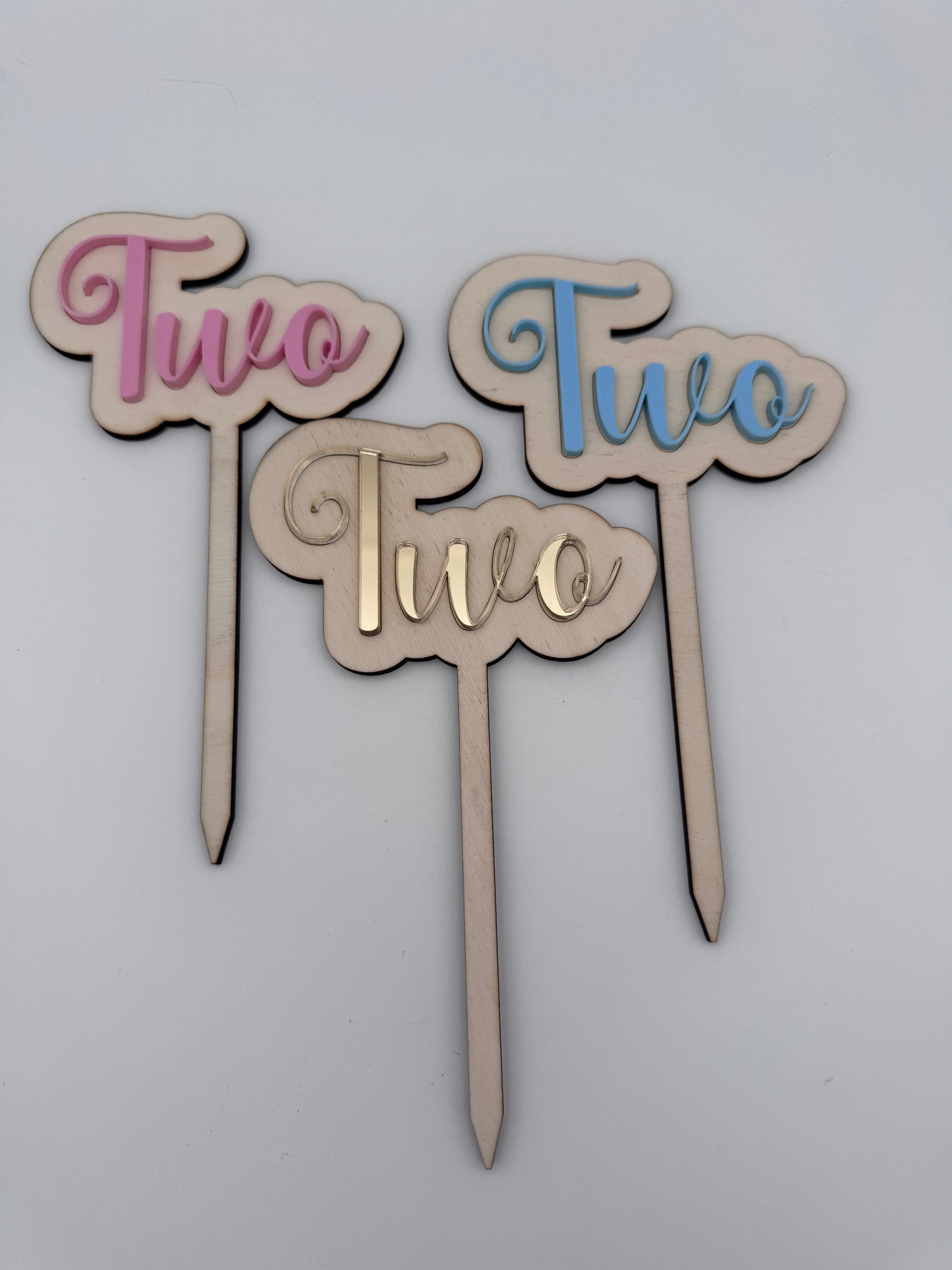 Caketopper 2. Geburtstag - Lovelettering