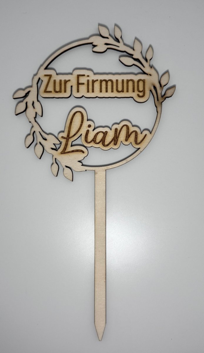 Caketopper Firmung - Lovelettering