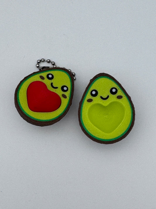 Avocado Partnerschlüsselanhänger - Lovelettering