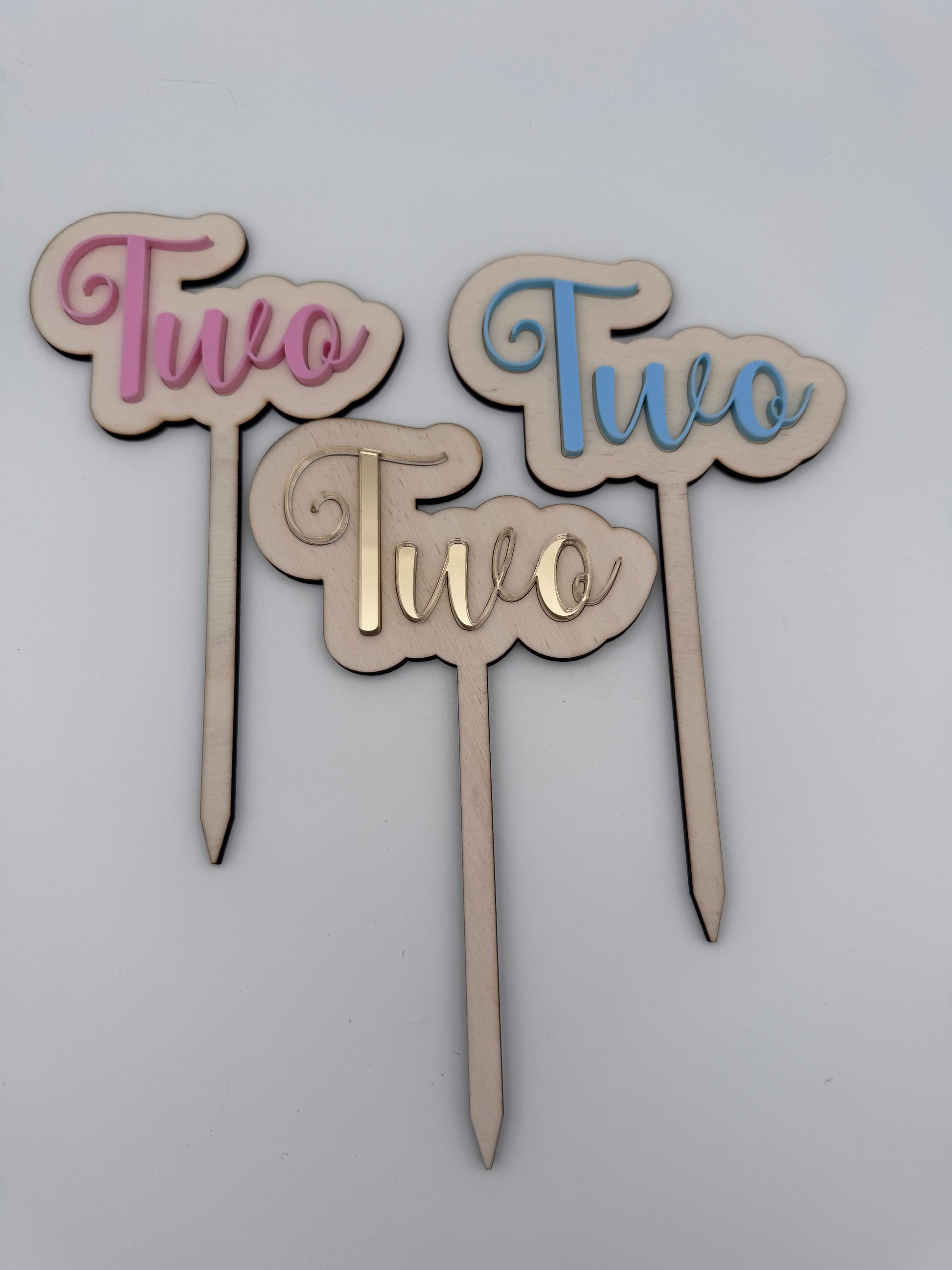 Caketopper 2. Geburtstag - Lovelettering