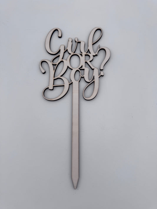 Caketopper Babyshower - Lovelettering