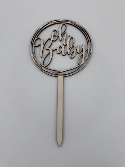 Caketopper Babyshower - Lovelettering
