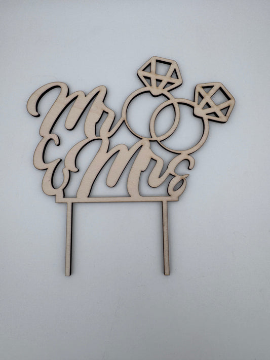 Caketopper Hochzeit - Lovelettering