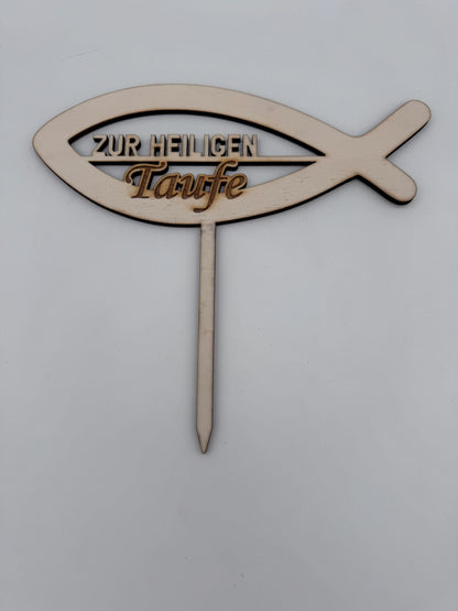 Caketopper Taufe - Lovelettering