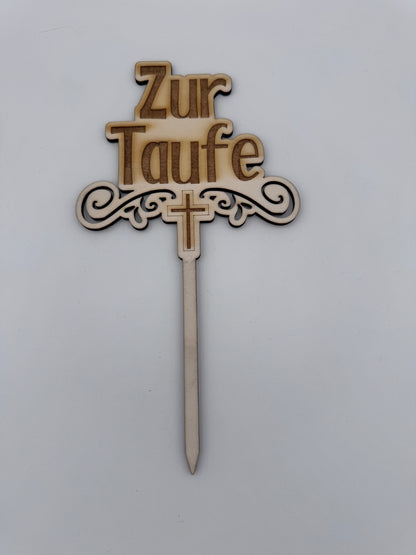 Caketopper Taufe - Lovelettering