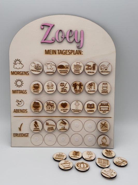 Kinder Tagesplan - Lovelettering